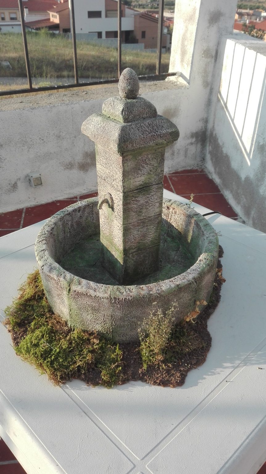 Fuente con dos caños